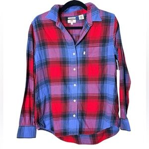 Levi's Small Red and Blue Plaid Shirt